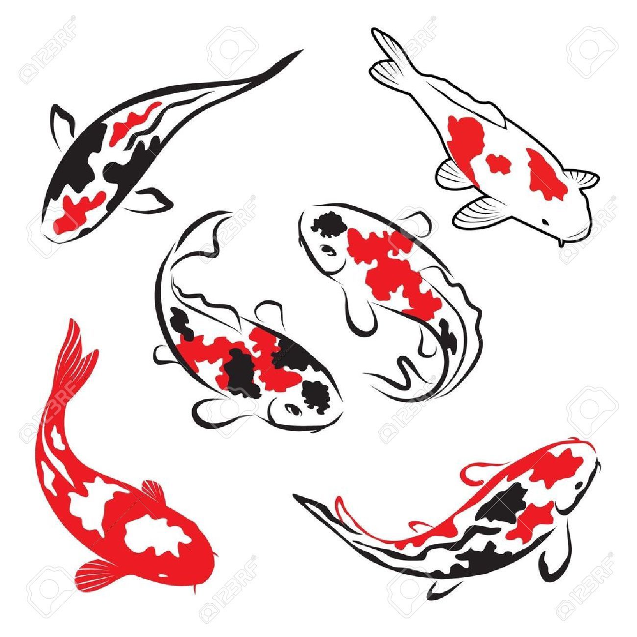 Simple Koi Drawing at Explore collection of Simple