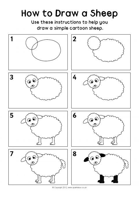 Simple Lamb Drawing at PaintingValley.com | Explore collection of ...