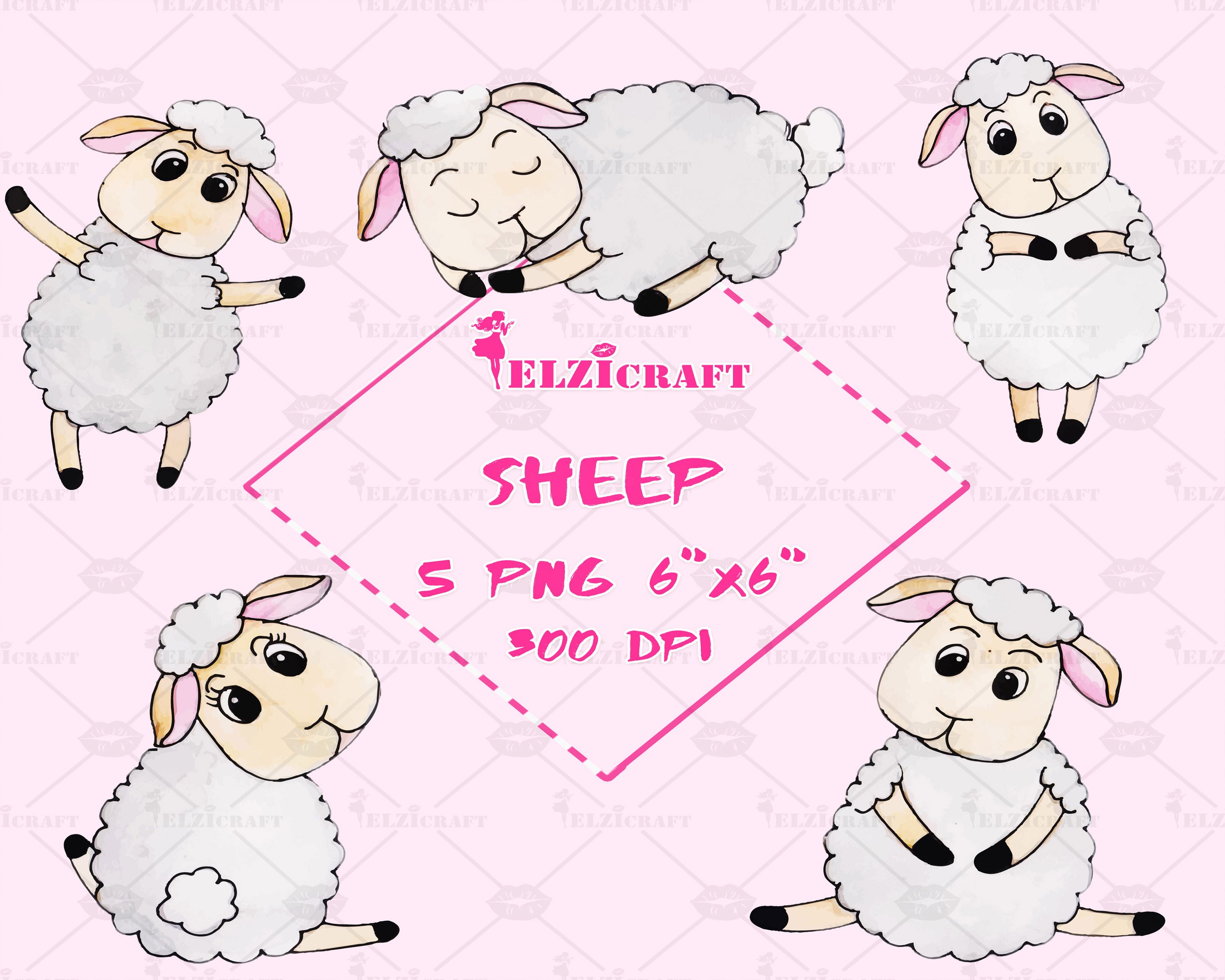 3000x2400 Step - Simple Lamb Drawing