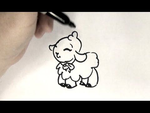 480x360 best cartoon lamb ideas how to draw sheep, a sheep and sheep - Simple Lamb Drawing