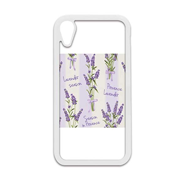 569x569 Lavender Drawing Art Plant Iphone Xr Cases White - Simple Lavender Drawing