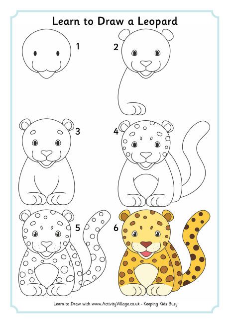 460x650 Learn To Draw A Leopard Drawing - Simple Leopard Drawing