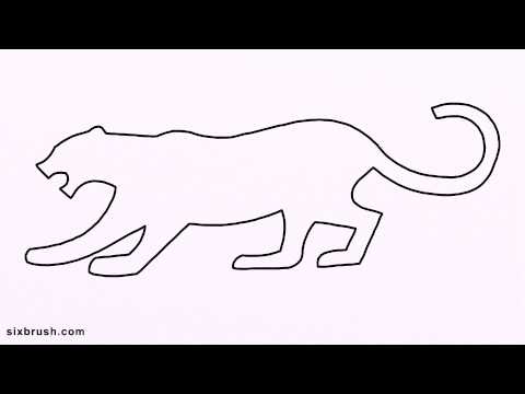 480x360 K How To Draw Leopard For Kids Step - Simple Leopard Drawing