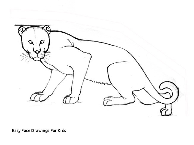 653x490 Easy Face Drawings For Kids How To Draw Leopards Steps - Simple Leopard Drawing