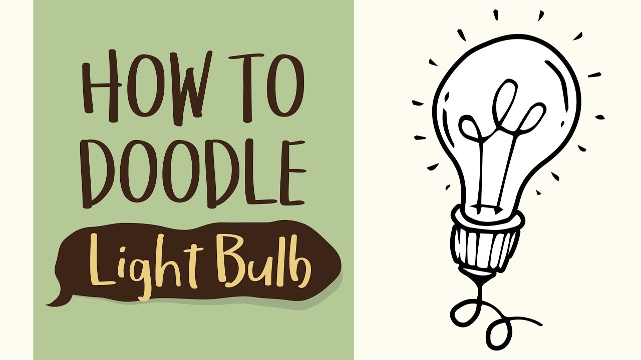 1280x720 how to draw a simple light bulb idea - Simple Light Bulb Drawing