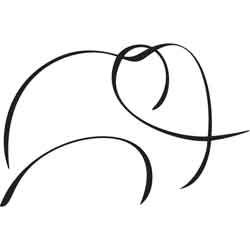 250x250 I Like The Design Of This One And In Purple Life Style Future - Simple Line Drawing Elephant