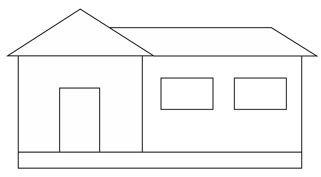 Simple Line Drawing Of A House at Explore