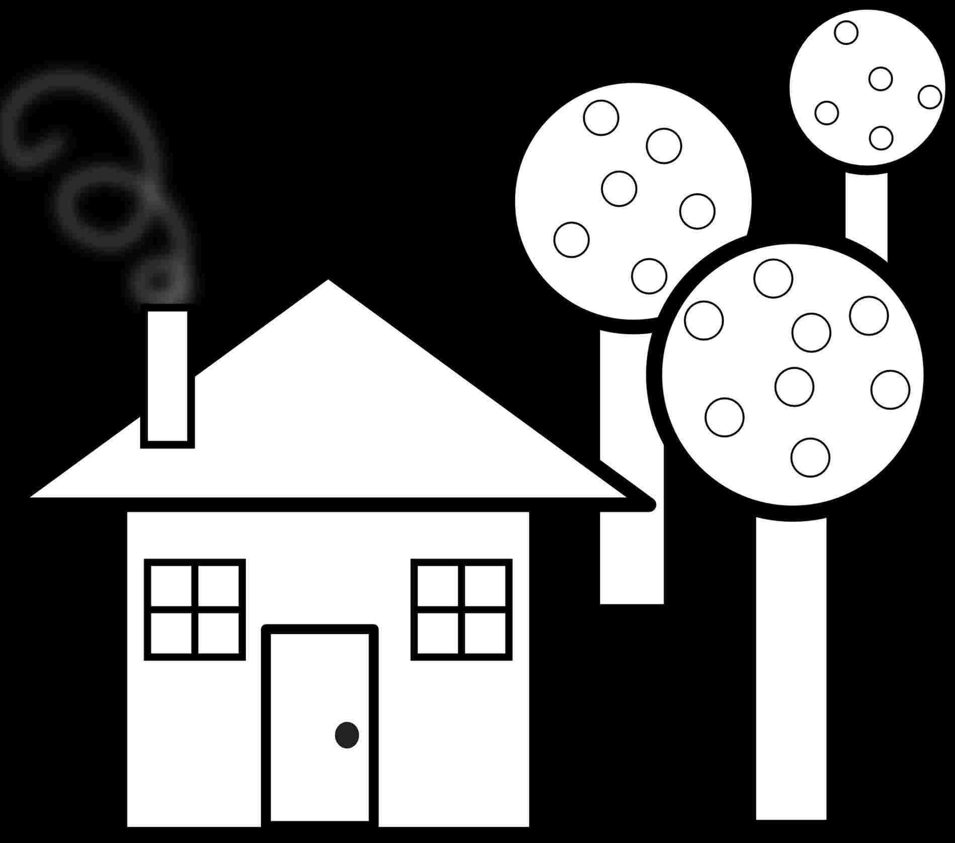 1899x1678 Simple Line Drawing House Sketch - Simple Line Drawing Of A House