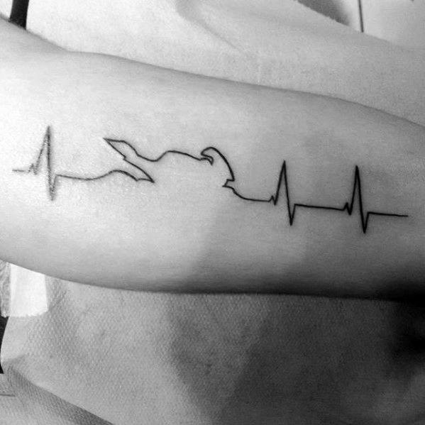 599x599 Simple Line Tattoos For Men - Simple Line Drawing Tattoos