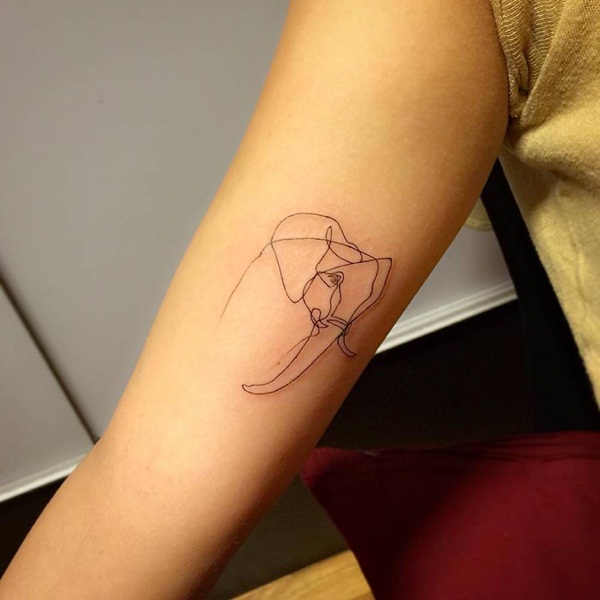 600x600 line tattoos to wear symbolically - Simple Line Drawing Tattoos