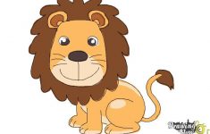 235x150 Simple Lion Drawing How To Draw A Lion For Kids Drawingnow Feather - Simple Lion Drawing
