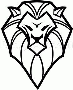 236x290 How To Draw A Cool Lion Head, Step - Simple Lion Head Drawing