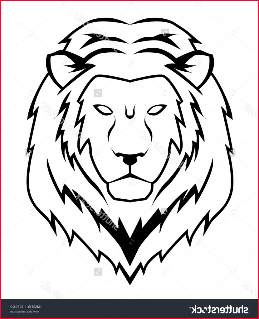 Simple Lion Head Drawing at Explore collection of