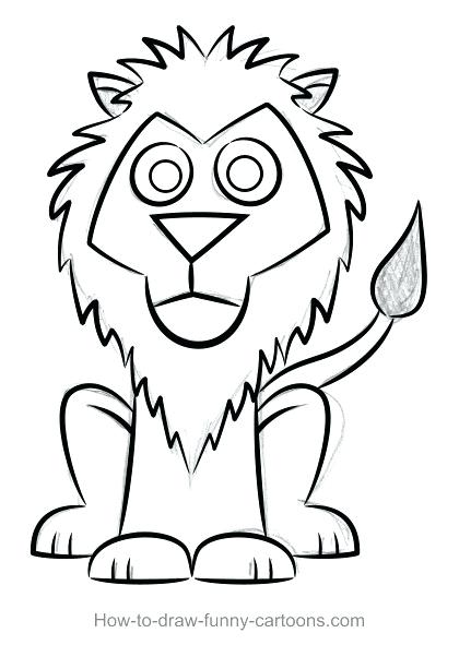 420x602 Simple Lion Drawing Lion Face Drawing Easy Tags Easy Drawing - Simple Lion Head Drawing