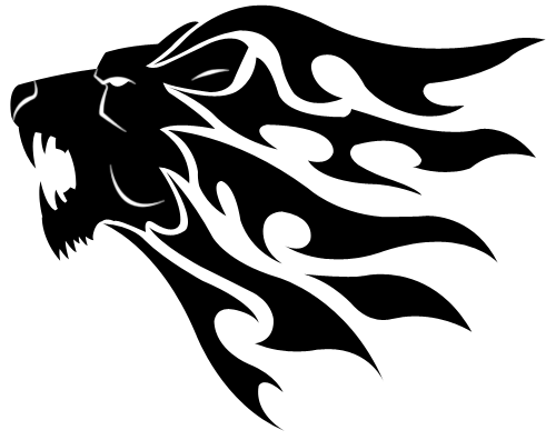 500x396 simple lion head simple lion head tribal - Simple Lion Head Drawing