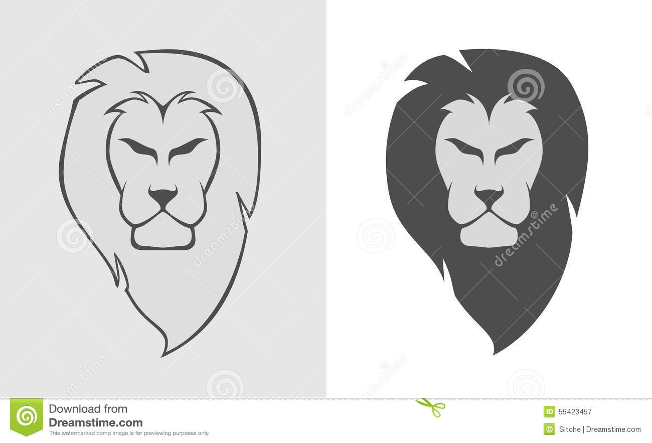 1300x883 Easy Lion Head Clipart Great Free Clipart, Silhouette, Coloring - Simple Lion Head Drawing