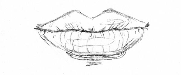600x249 How These Very Different Sketches Of Lips Can Help You Draw - Simple Lips Drawing