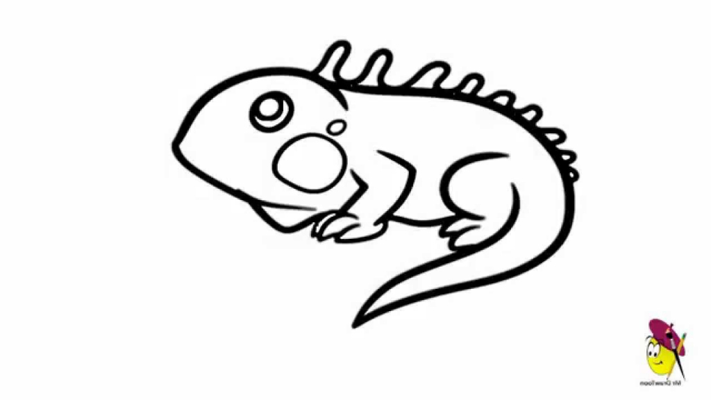 Simple Lizard Drawing at PaintingValley.com | Explore collection of ...