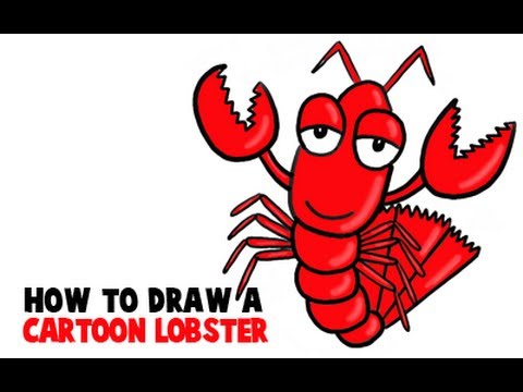480x360 how to draw a lobster - Simple Lobster Drawing