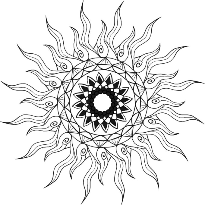 680x680 draw simple mandala designs - Simple Mandala Drawing