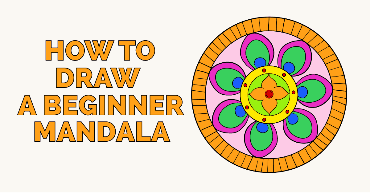 1200x628 How To Draw A Beginner Mandala Really Easy Drawing Tutorial - Simple Mandala Drawing
