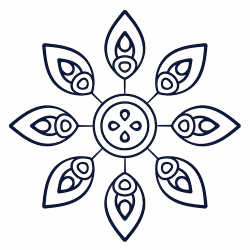 500x500 Simple Mandala - Simple Mandala Drawing