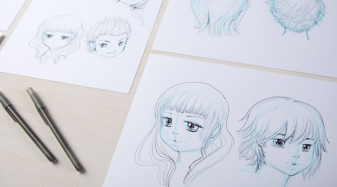 1080x600 manga drawing how to draw faces - Simple Manga Drawings