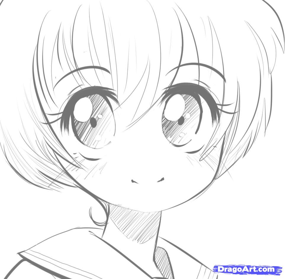 963x942 step how to draw manga eyes - Simple Manga Drawings
