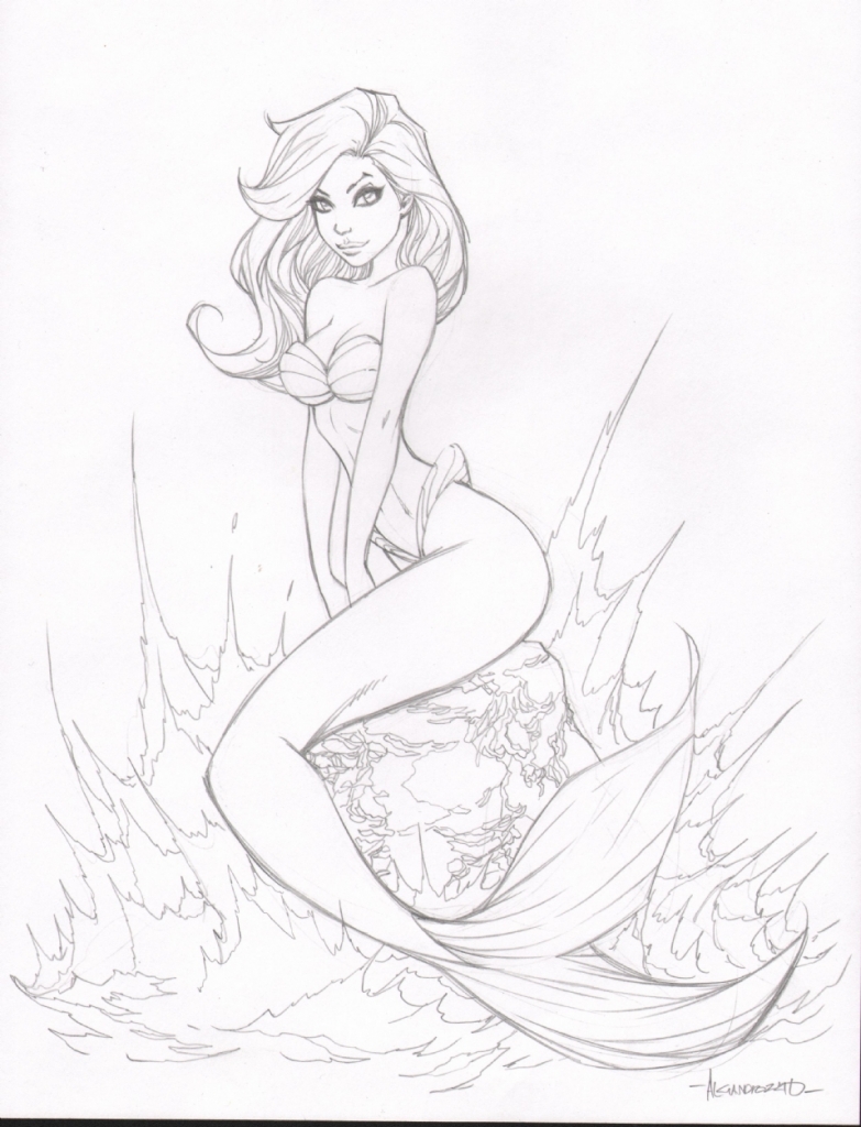 783x1024 Mermaid Drawings Masimes - Simple Mermaid Drawing