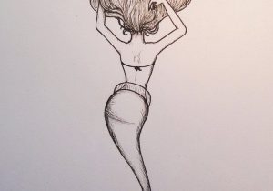 300x210 Simple Mermaid Drawing How To Draw Mermaid Easy Drawing Ideas - Simple Mermaid Drawing