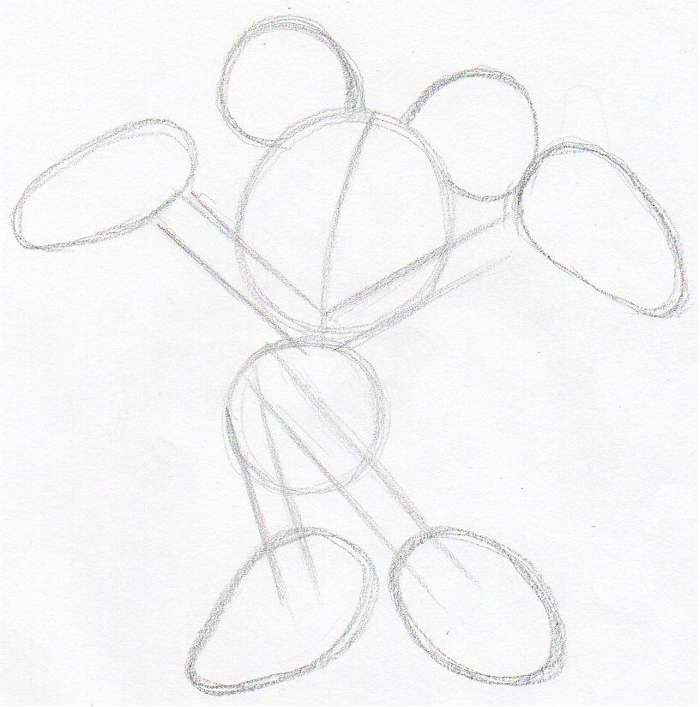 700x707 How To Draw Minnie Mouse - Simple Minnie Mouse Drawing