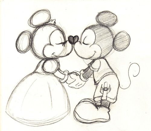 500x435 Collection Of 'minnie And Mickey Mouse Drawing' Download More - Simple Minnie Mouse Drawing