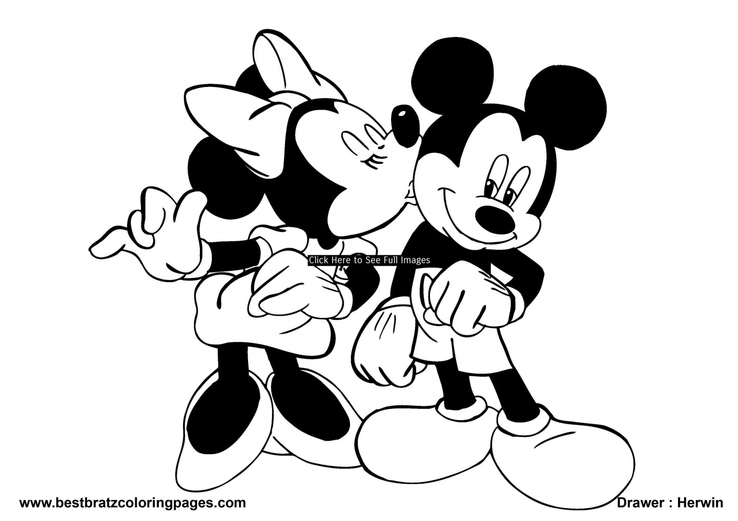 Simple Minnie Mouse Drawing at PaintingValley.com | Explore collection ...