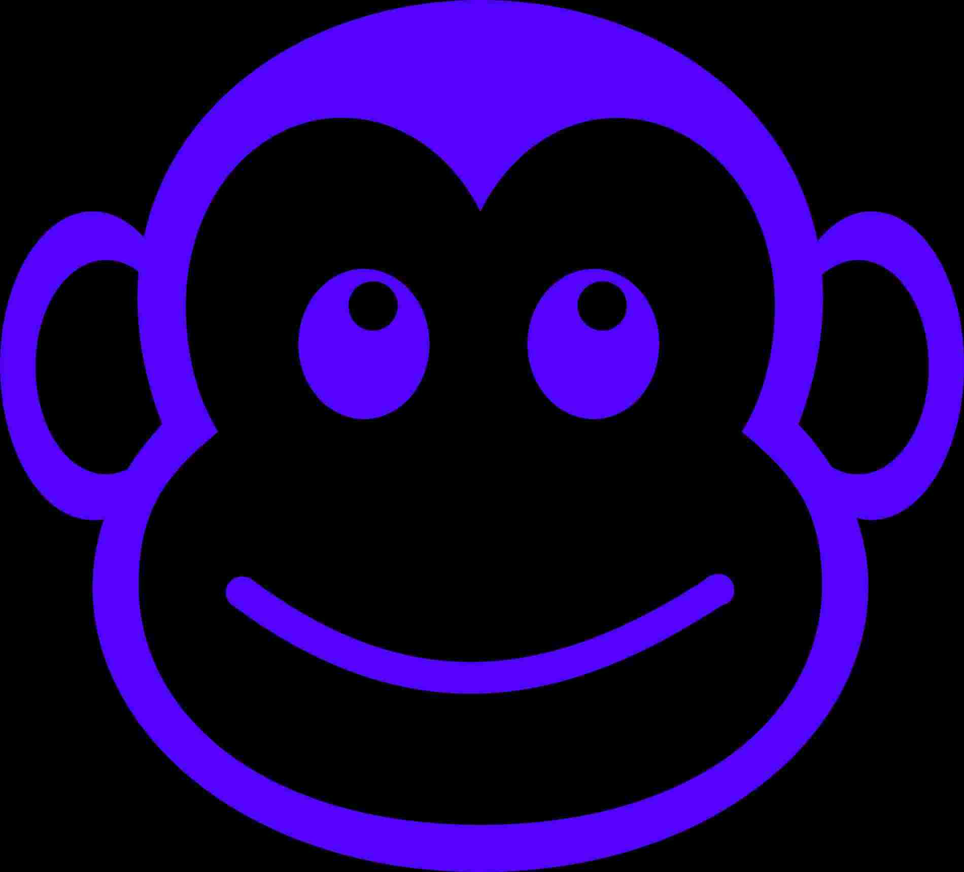 1900x1718 Images - Simple Monkey Face Drawing