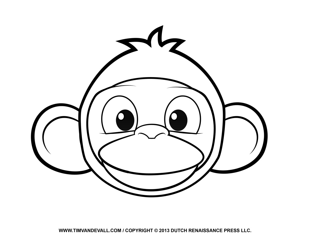 1200x927 Gallery Monkey Face Drawing - Simple Monkey Face Drawing