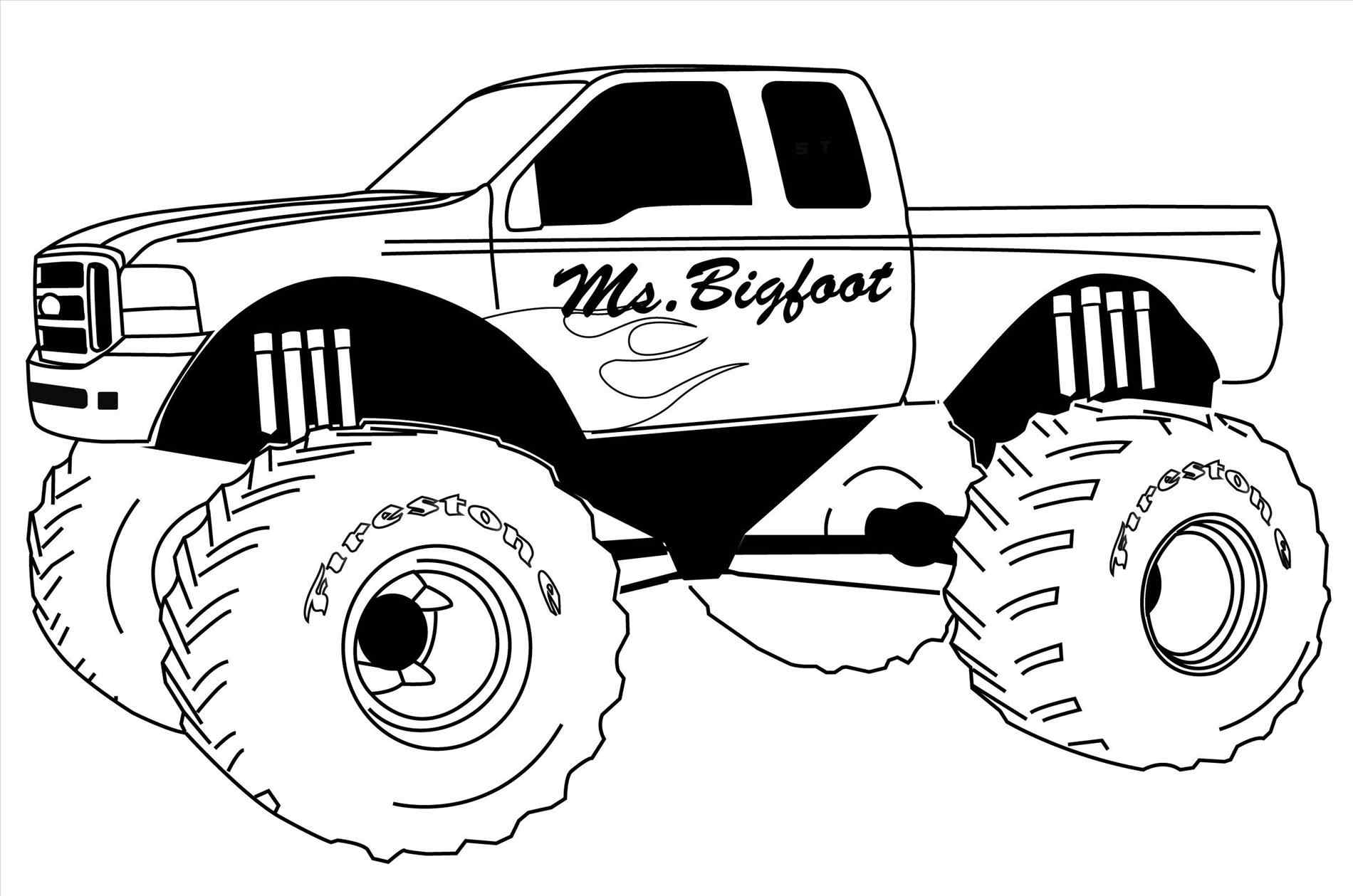 1900x1259 Kids My Nephew Rhcom Free Simple Monster Truck Drawing - Simple Monster Drawings