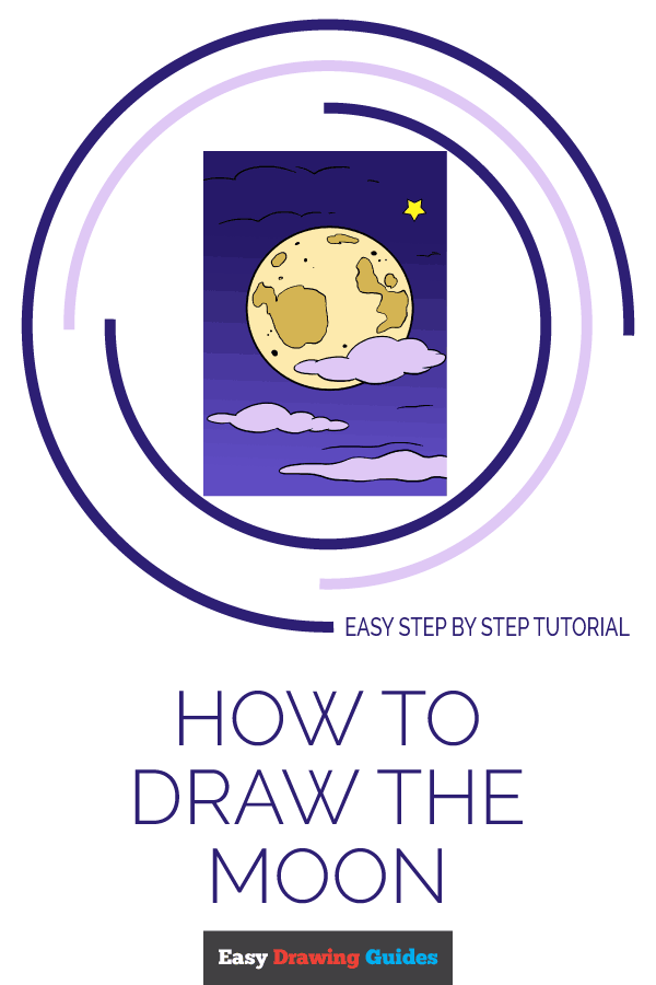 600x900 How To Draw The Moon Really Easy Drawing Tutorial - Simple Moon Drawing