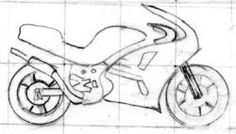 236x134 Drawing A Cartoon Motorcycle In Graphics And Drawing Ideas - Simple Motorcycle Drawing