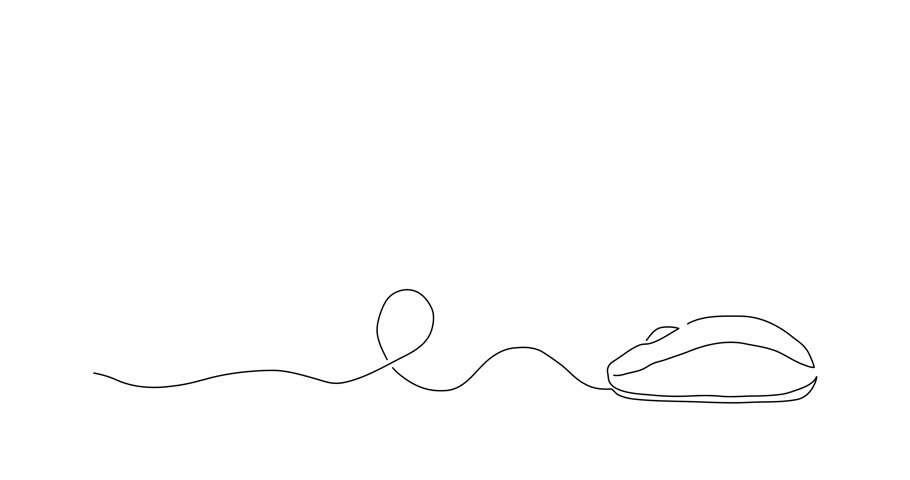 910x480 Simple Mouse Drawing Stock Video Footage - Simple Mouse Drawing