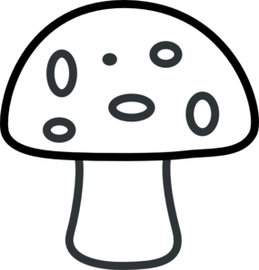 285x298 Mushrooms Vector Simple Transparent Png Clipart Free Download - Simple Mushroom Drawing