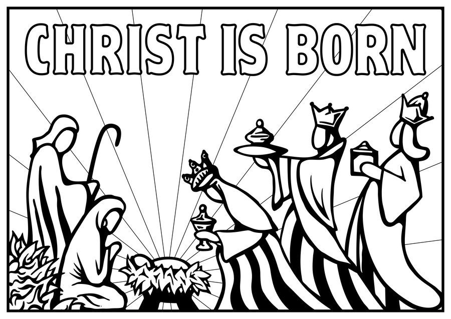 900x637 Huge Collection Of 'nativity Drawing' Download More Than - Simple Nativity Drawings