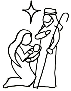 236x304 Huge Collection Of 'nativity Drawing' Download More Than - Simple Nativity Scene Drawing