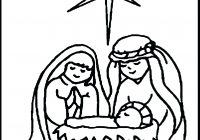 200x140 Jesus Is Born Colouring Pages With Simple Nativity Scene Drawing - Simple Nativity Scene Drawing