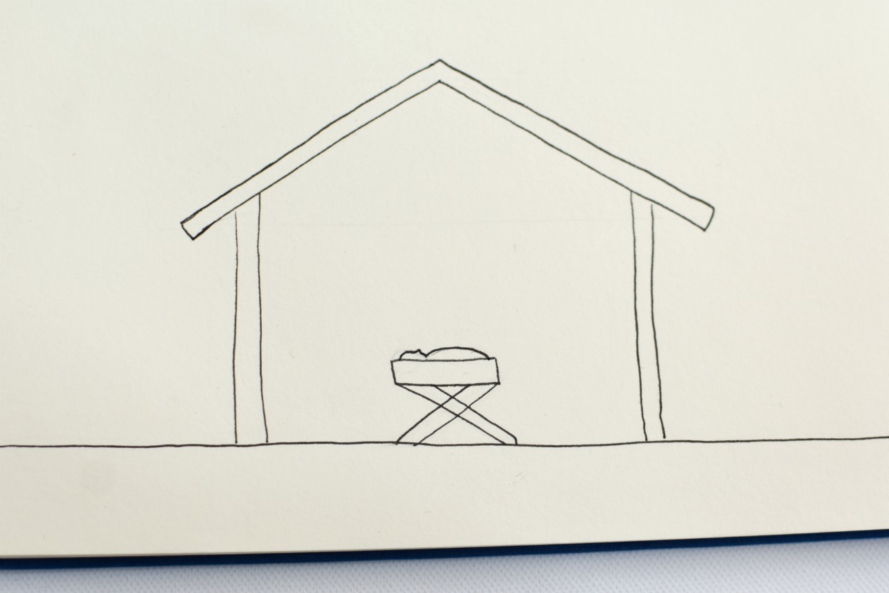 Simple Nativity Scene Drawing at PaintingValley.com ...