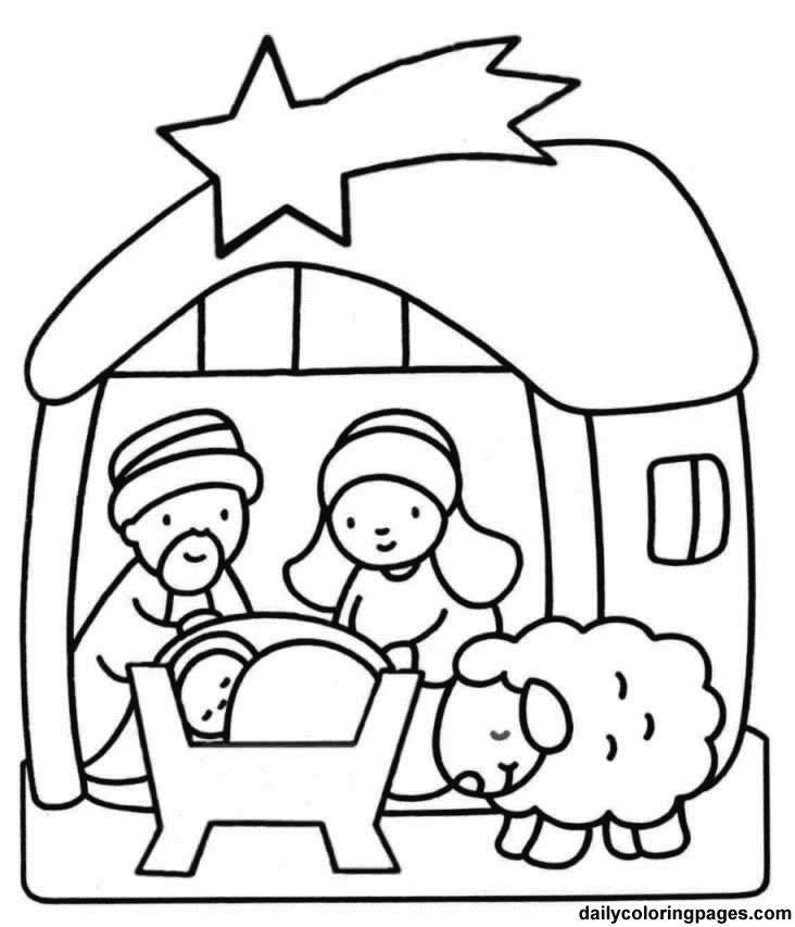 Simple Nativity Scene Drawing At Paintingvalley.com 