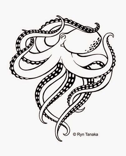 404x500 Simple Octopus Drawing - Simple Octopus Drawing