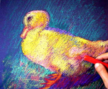 366x300 oil pastel technique drawing - Simple Oil Pastel Drawings