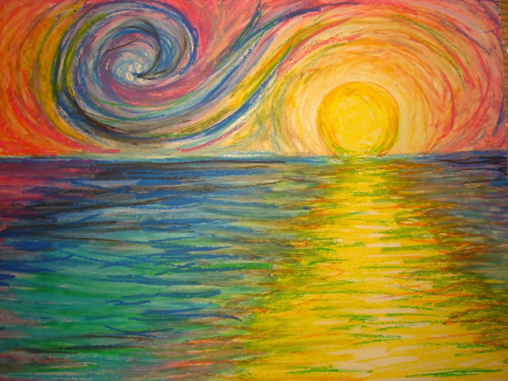 1024x768 Easy Oil Pastel Drawings Step - Simple Oil Pastel Drawings