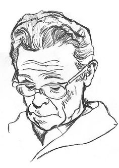 Simple Old Man Drawing