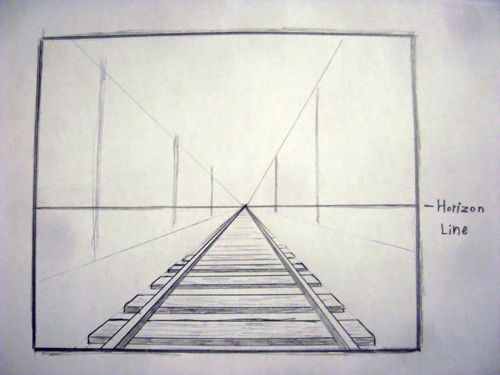 1600x1200 How To Draw In Perspective - Simple One Point Perspective Drawing